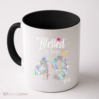 Blessed By God For 49 Years 49th Birthday Anniversary Coffee Mug thumb 0