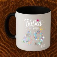Blessed By God For 49 Years 49th Birthday Anniversary Coffee Mug thumb 2