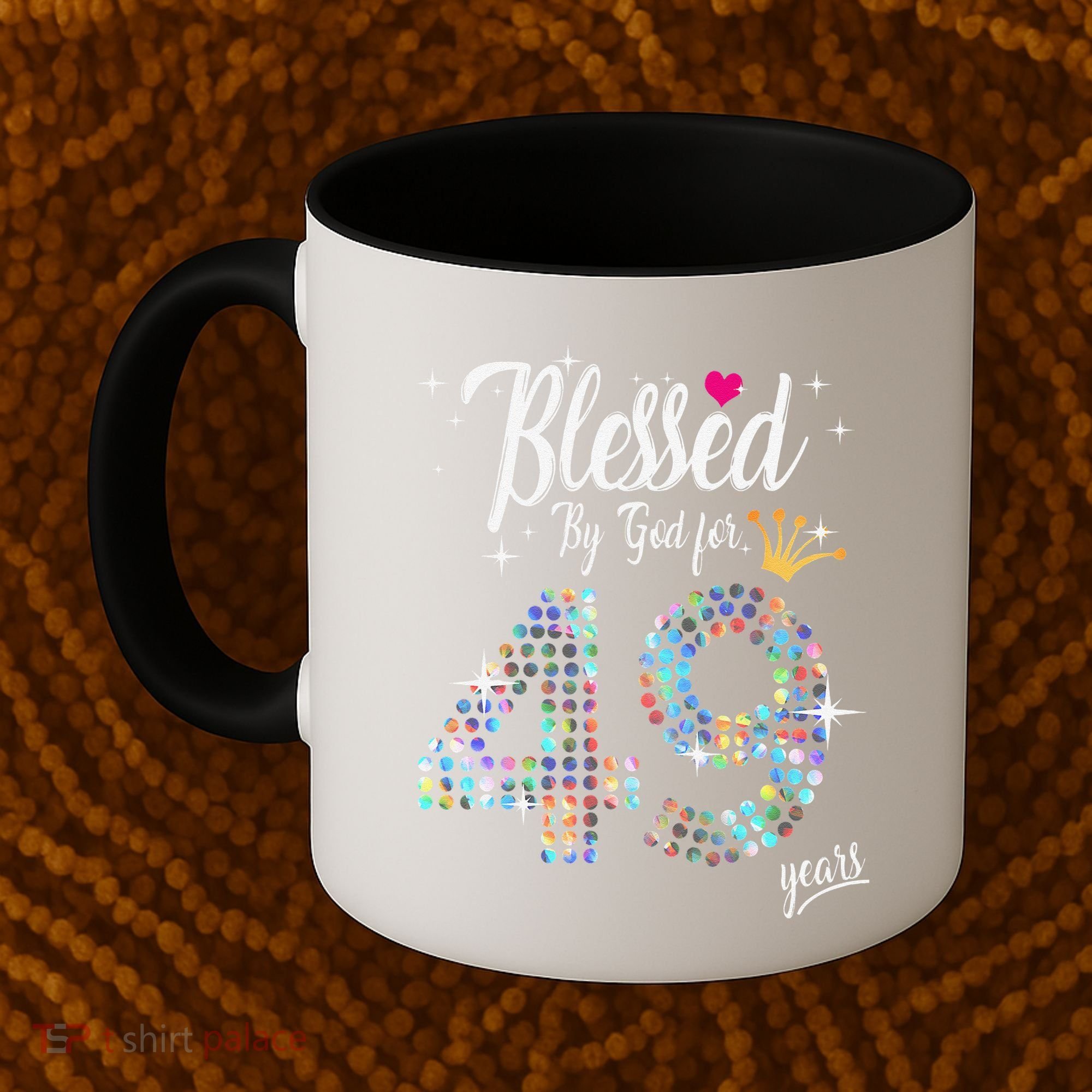 Blessed By God For 49 Years 49th Birthday Anniversary Coffee Mug