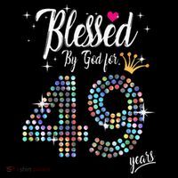 Blessed By God For 49 Years 49th Birthday Anniversary Coffee Mug thumb 5