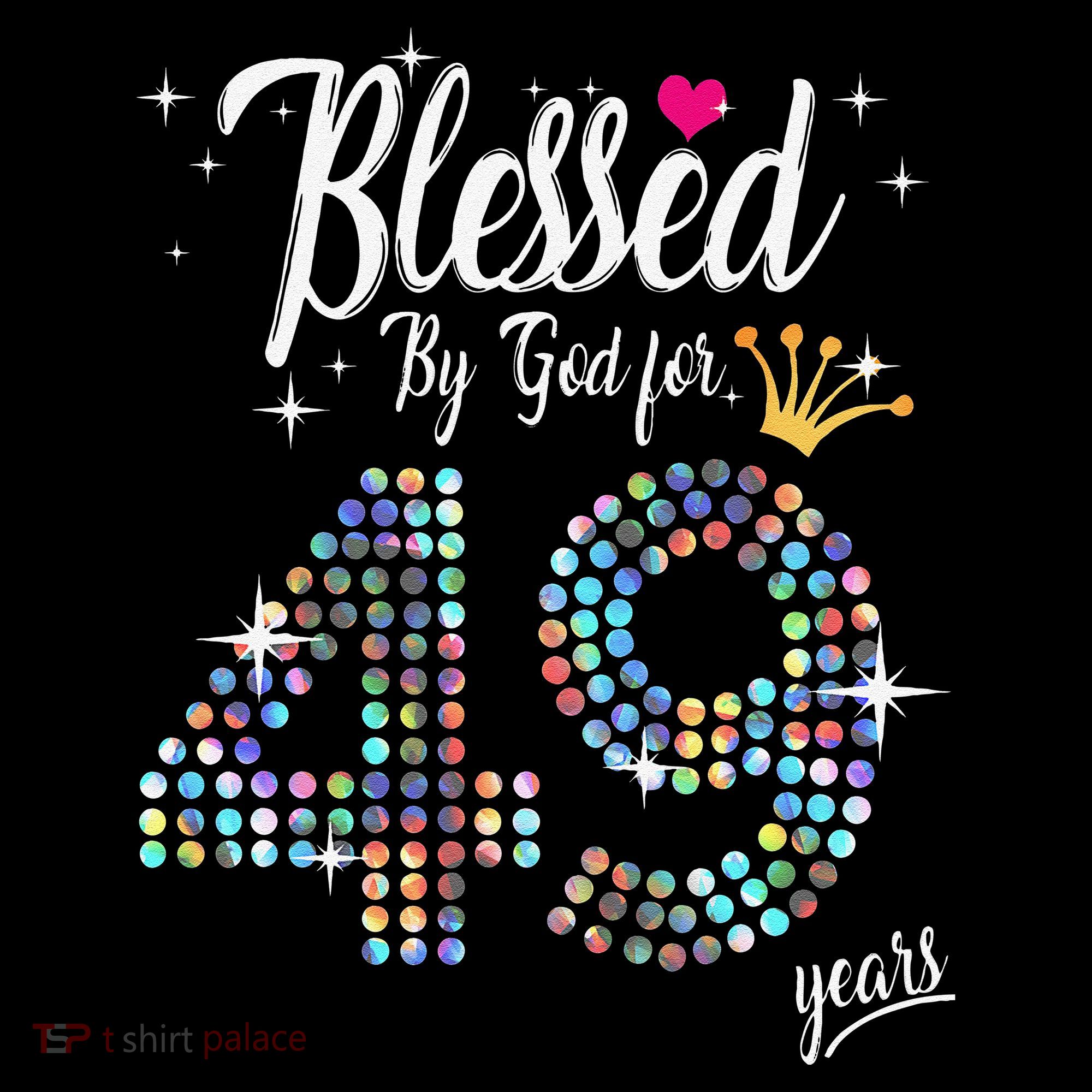Blessed By God For 49 Years 49th Birthday Anniversary Coffee Mug