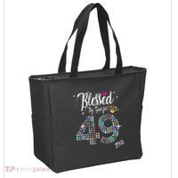 Blessed By God For 49 Years 49th Birthday Anniversary Tote Bag thumb 2