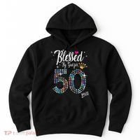 Blessed By God For 50 Years 50th Birthday Anniversary Hoodie thumb 0