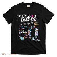 Blessed By God For 50 Years 50th Birthday Anniversary T-Shirt thumb 0