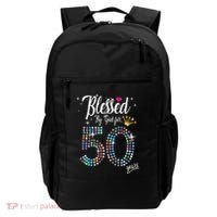 Blessed By God For 50 Years 50th Birthday Anniversary Backpack thumb 0