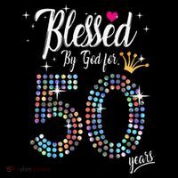 Blessed By God For 50 Years 50th Birthday Anniversary Coffee Mug thumb 5