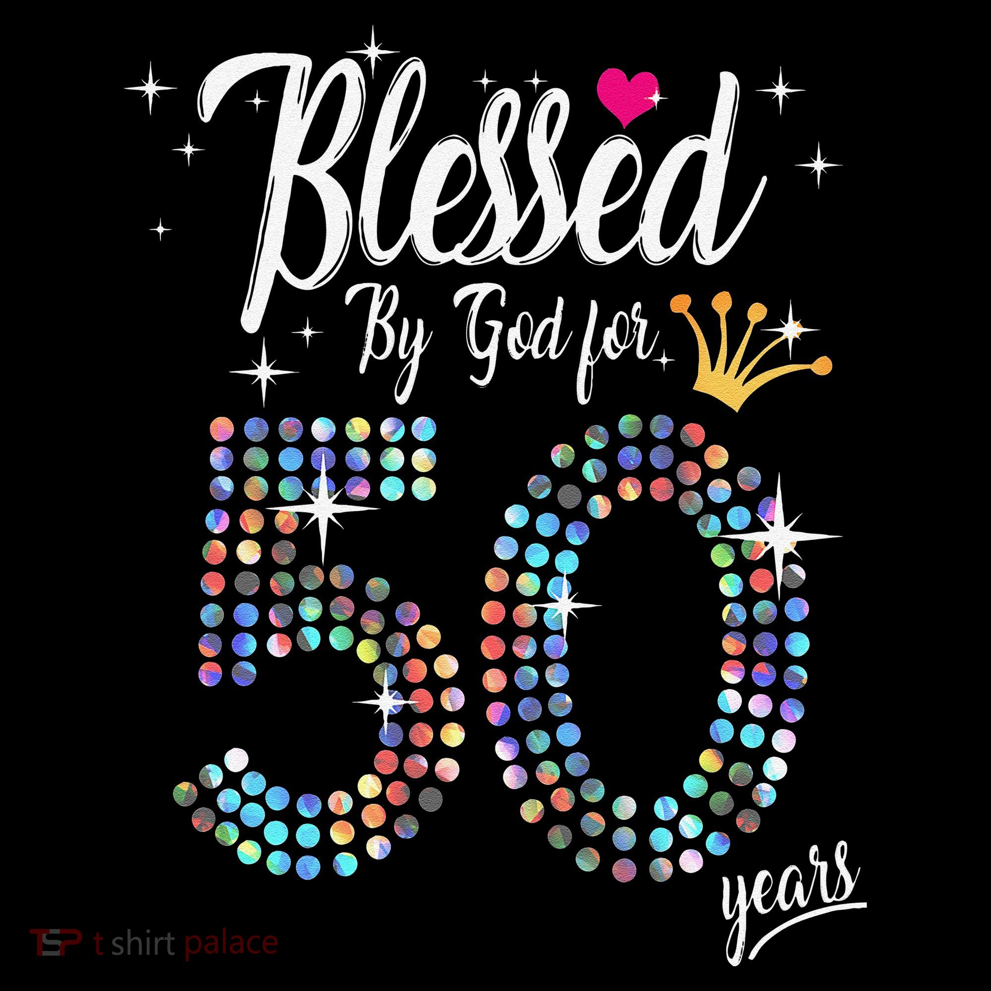 Blessed By God For 50 Years 50th Birthday Anniversary Coffee Mug