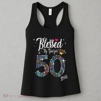 Blessed By God For 50 Years 50th Birthday Anniversary Women's Tank Top thumb 3
