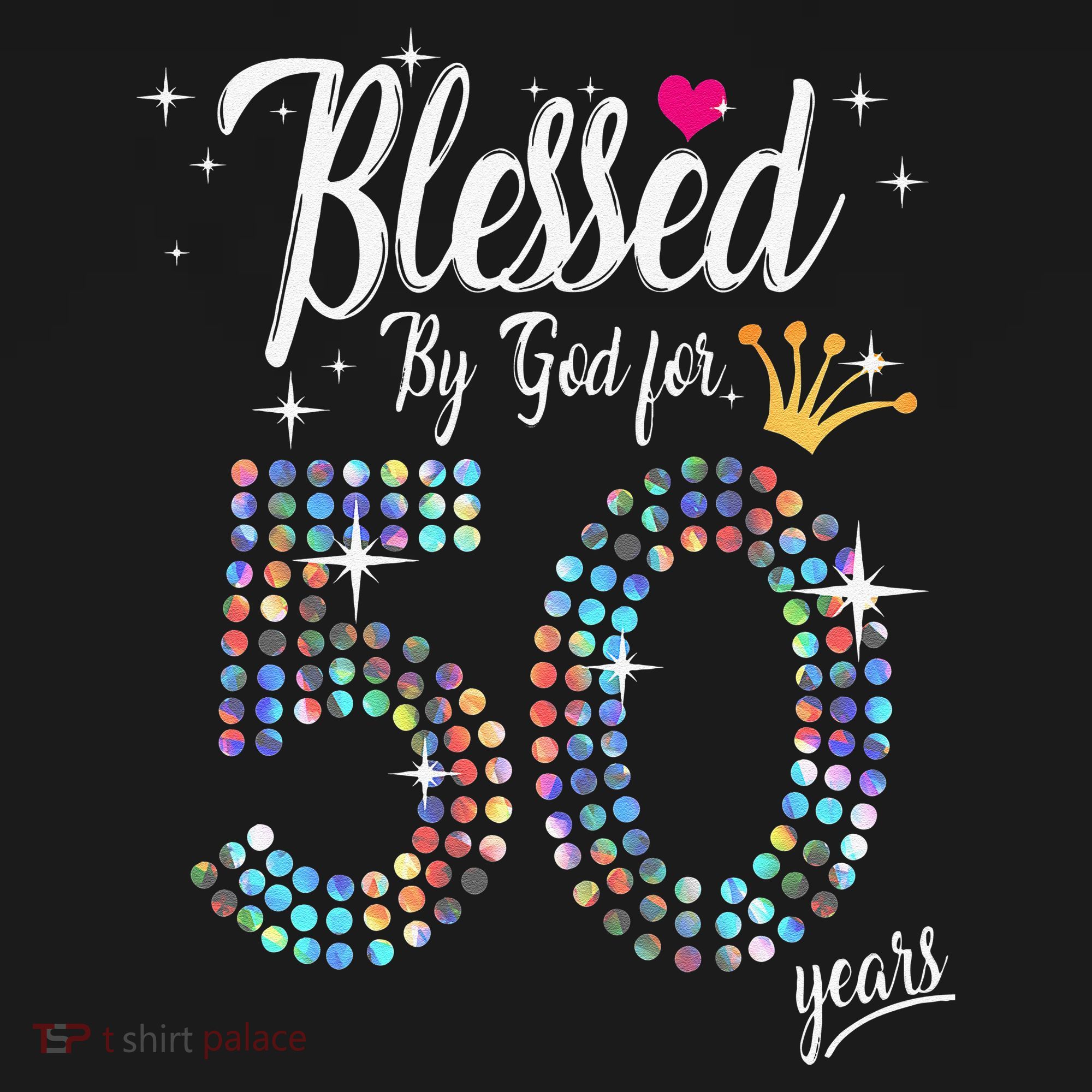 Blessed By God For 50 Years 50th Birthday Anniversary Women's Tank Top