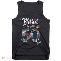 Blessed By God For 50 Years 50th Birthday Anniversary Tank Top thumb 0