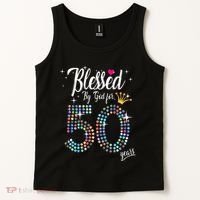 Blessed By God For 50 Years 50th Birthday Anniversary Tank Top thumb 2