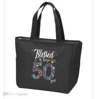 Blessed By God For 50 Years 50th Birthday Anniversary Tote Bag thumb 3
