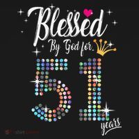Blessed By God For 51 Years 51st Birthday Anniversary Sweatshirt thumb 3