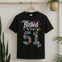 Blessed By God For 51 Years 51st Birthday Anniversary T-Shirt thumb 2