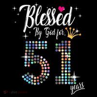 Blessed By God For 51 Years 51st Birthday Anniversary Coffee Mug thumb 5