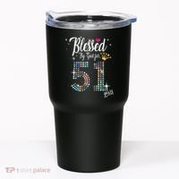 Blessed By God For 51 Years 51st Birthday Anniversary Tumbler thumb 0
