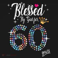 Blessed By God For 60 Years 60th Birthday Anniversary Backpack thumb 2