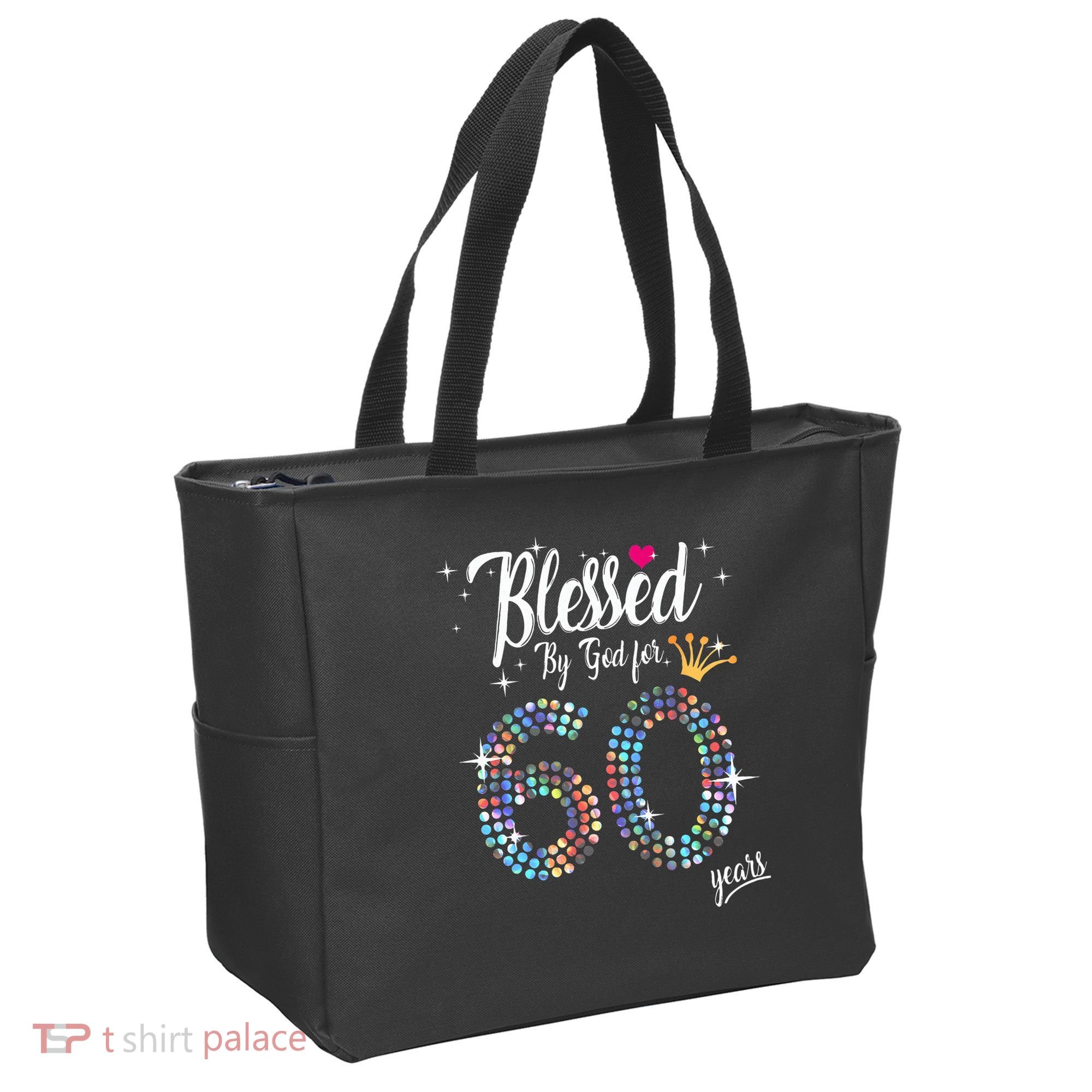 Blessed By God For 60 Years 60th Birthday Anniversary Tote Bag