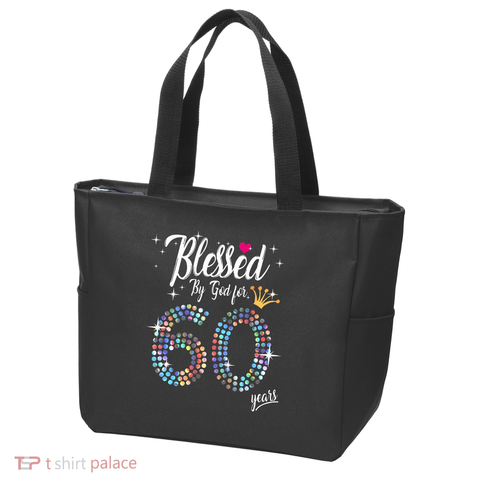 Blessed By God For 60 Years 60th Birthday Anniversary Tote Bag