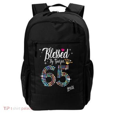 Blessed By God For 65 Years 65th Birthday Anniversary Backpack