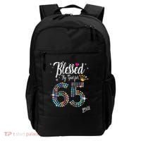 Blessed By God For 65 Years 65th Birthday Anniversary Backpack thumb 0