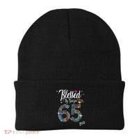 Blessed By God For 65 Years 65th Birthday Anniversary Beanie thumb 0