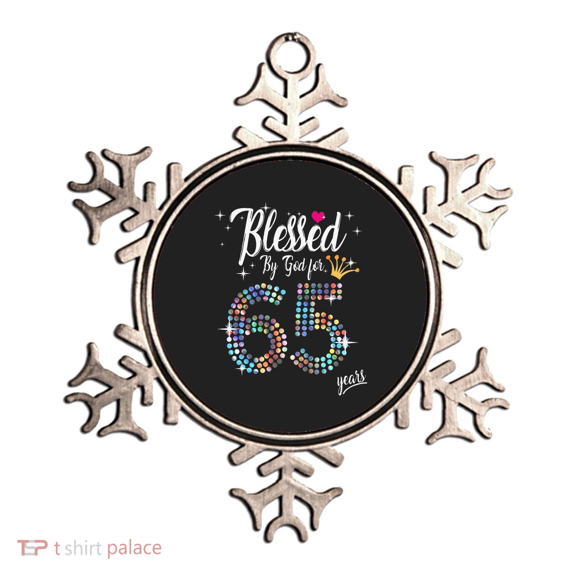 Blessed By God For 65 Years 65th Birthday Anniversary Ornament