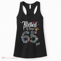 Blessed By God For 65 Years 65th Birthday Anniversary Women's Tank Top thumb 0