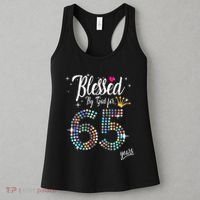 Blessed By God For 65 Years 65th Birthday Anniversary Women's Tank Top thumb 3