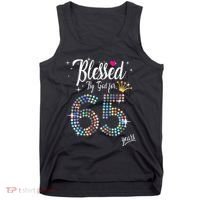 Blessed By God For 65 Years 65th Birthday Anniversary Tank Top thumb 0