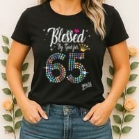 Blessed By God For 65 Years 65th Birthday Anniversary Women's T-Shirt thumb 2