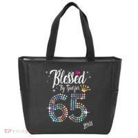 Blessed By God For 65 Years 65th Birthday Anniversary Tote Bag thumb 0
