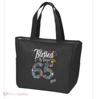 Blessed By God For 65 Years 65th Birthday Anniversary Tote Bag thumb 3