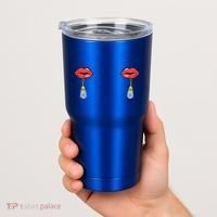 Burlesque Boobs Gag Red Lip Tassel Pasties Tumbler thumb 2