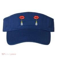 Burlesque Boobs Gag Red Lip Tassel Pasties Visor thumb 0