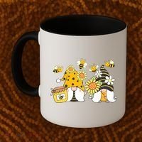 Bumble Bee Gnomes Tomte Scandinavian Gnome Bee Ornats Great Gift Coffee Mug thumb 2