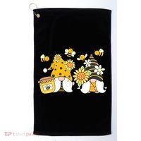 Bumble Bee Gnomes Tomte Scandinavian Gnome Bee Ornats Great Gift Golf Towel thumb 0