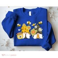Bumble Bee Gnomes Tomte Scandinavian Gnome Bee Ornats Great Gift Sweatshirt thumb 2