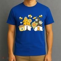 Bumble Bee Gnomes Tomte Scandinavian Gnome Bee Ornats Great Gift T-Shirt thumb 3