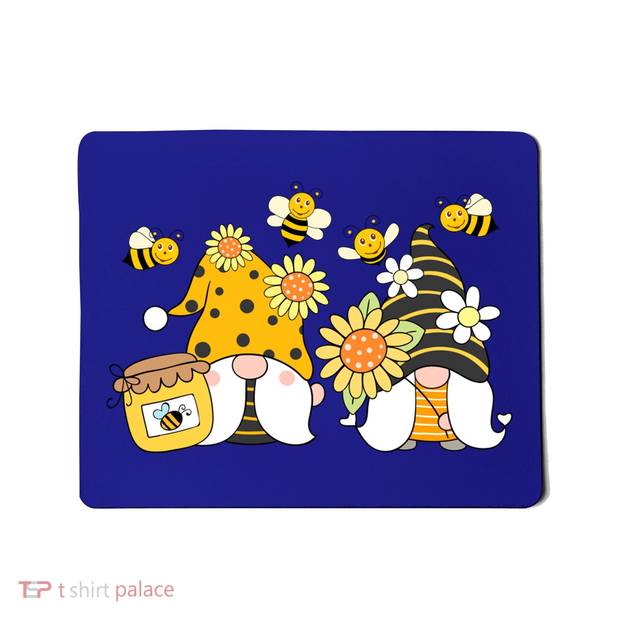 Bumble Bee Gnomes Tomte Scandinavian Gnome Bee Ornats Great Gift Mousepad