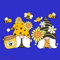 Bumble Bee Gnomes Tomte Scandinavian Gnome Bee Ornats Great Gift Mousepad thumb 1