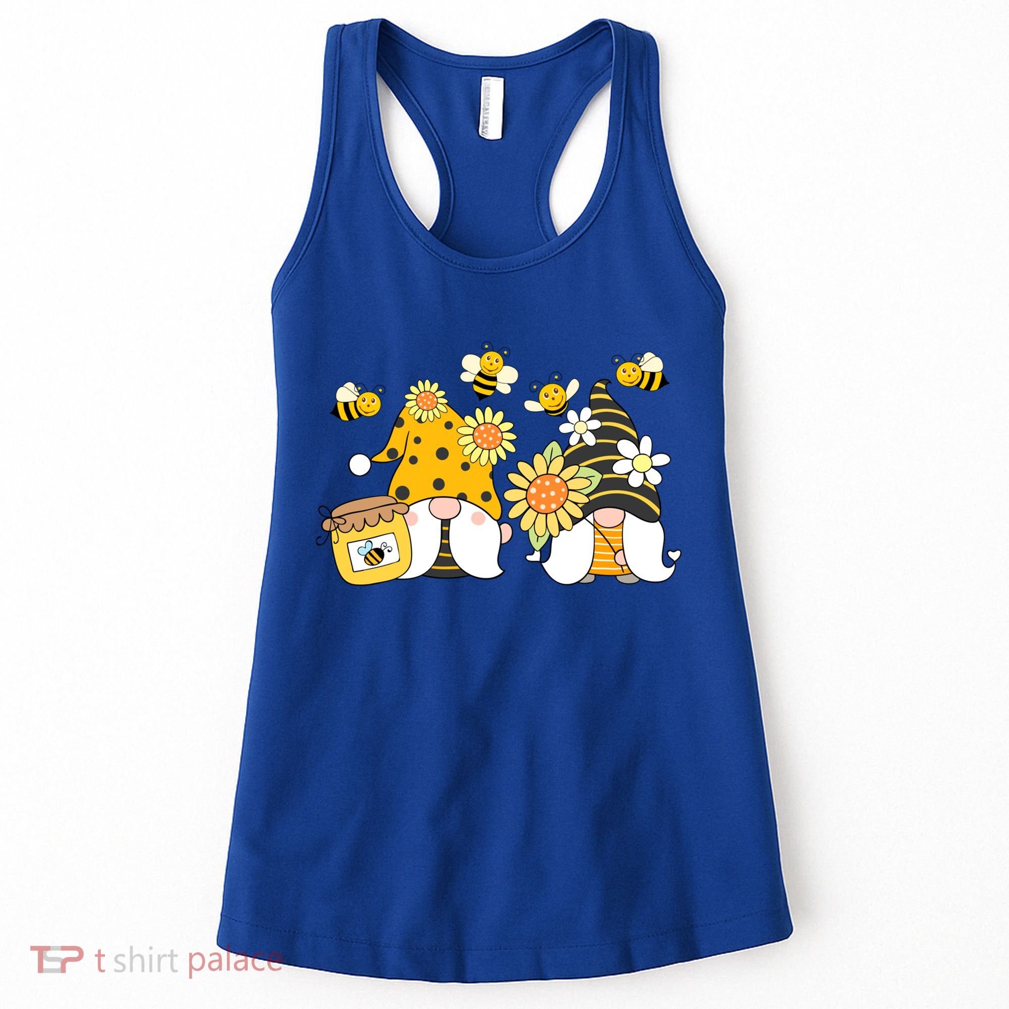 Bumble Bee Gnomes Tomte Scandinavian Gnome Bee Ornats Great Gift Women's Tank Top