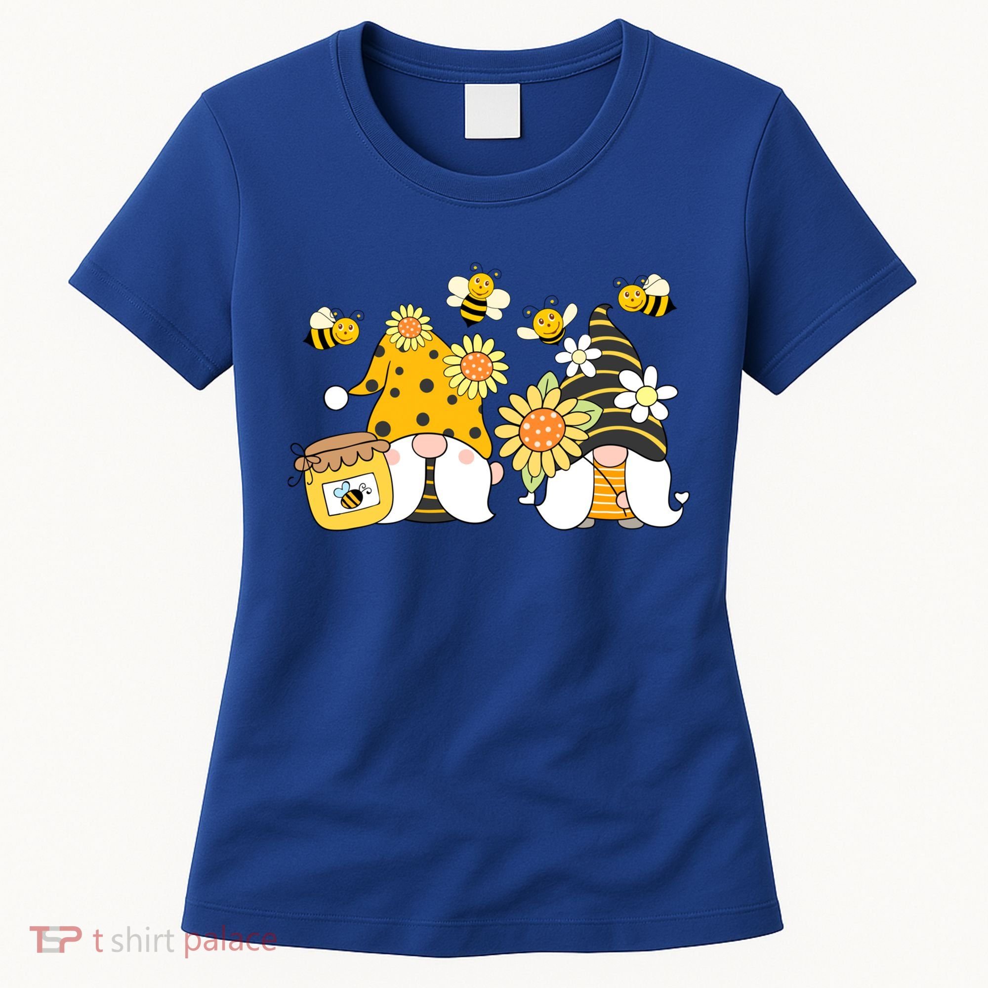 Bumble Bee Gnomes Tomte Scandinavian Gnome Bee Ornats Great Gift Women's T-Shirt