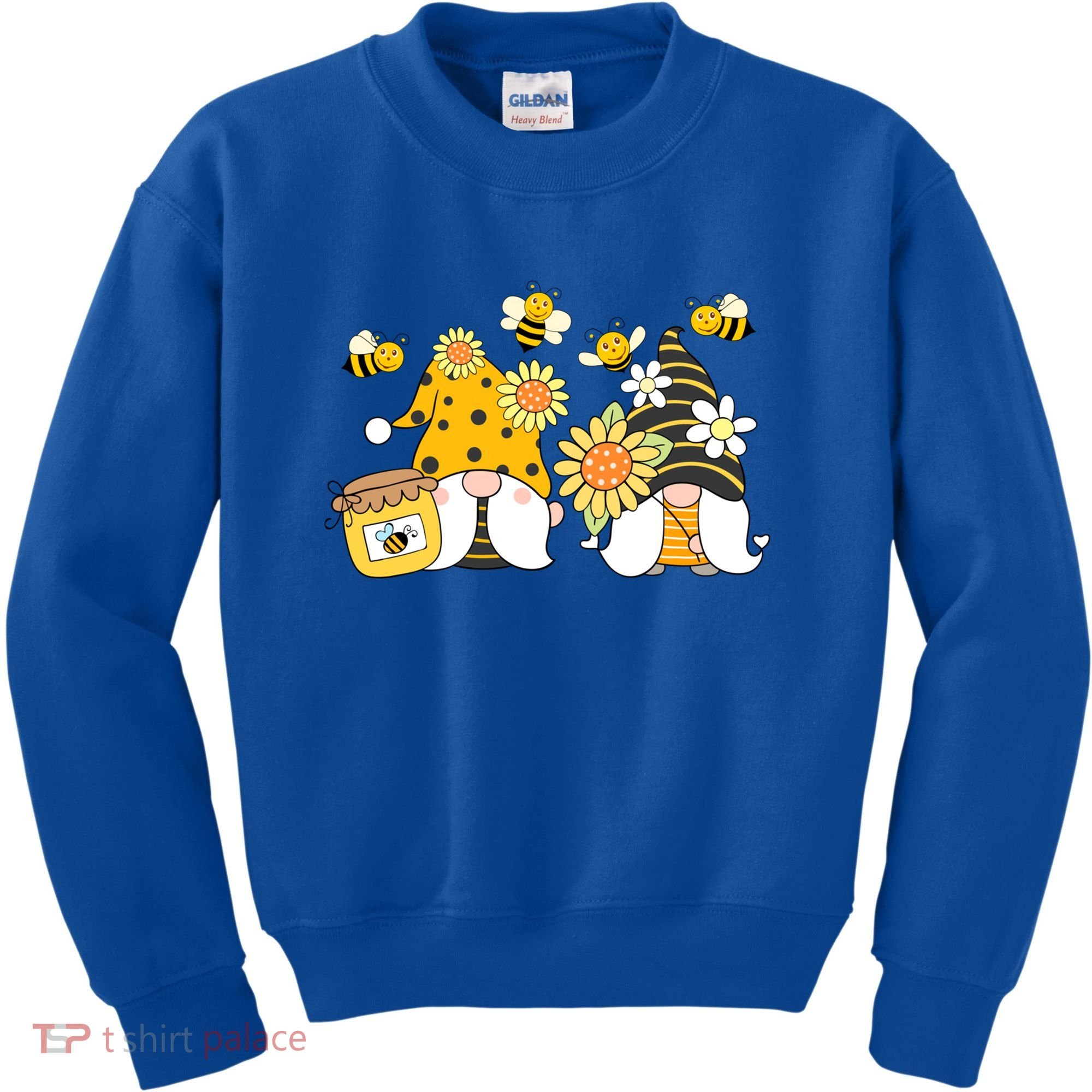 Bumble Bee Gnomes Tomte Scandinavian Gnome Bee Ornats Great Gift Kids Sweatshirt