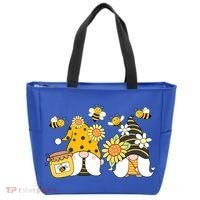 Bumble Bee Gnomes Tomte Scandinavian Gnome Bee Ornats Great Gift Tote Bag thumb 0