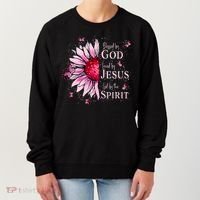 Blessed By God Loved By Jesus Sunflower  Women's Sweatshirt thumb 0