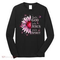 Blessed By God Loved By Jesus Sunflower  Long Sleeve Shirt thumb 0