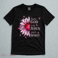 Blessed By God Loved By Jesus Sunflower  T-Shirt thumb 5