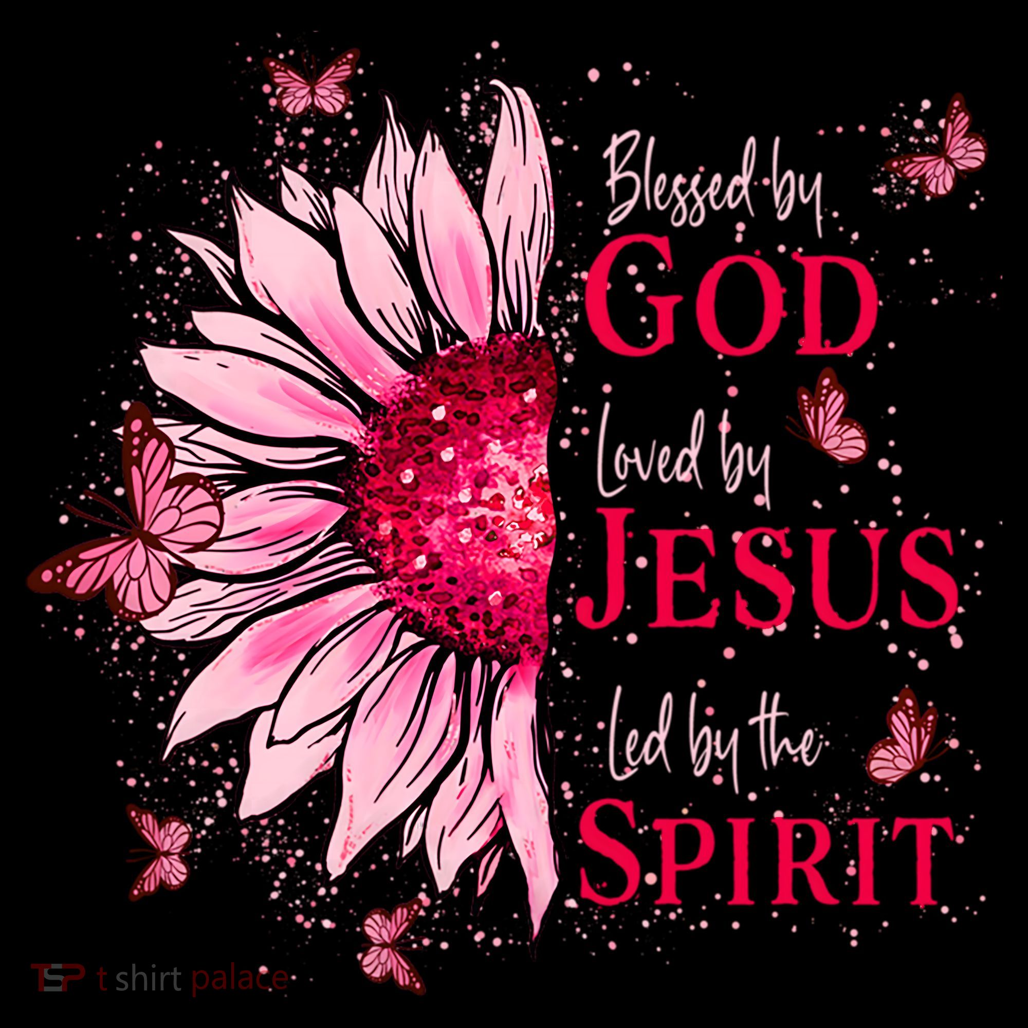 Blessed By God Loved By Jesus Sunflower  Coffee Mug