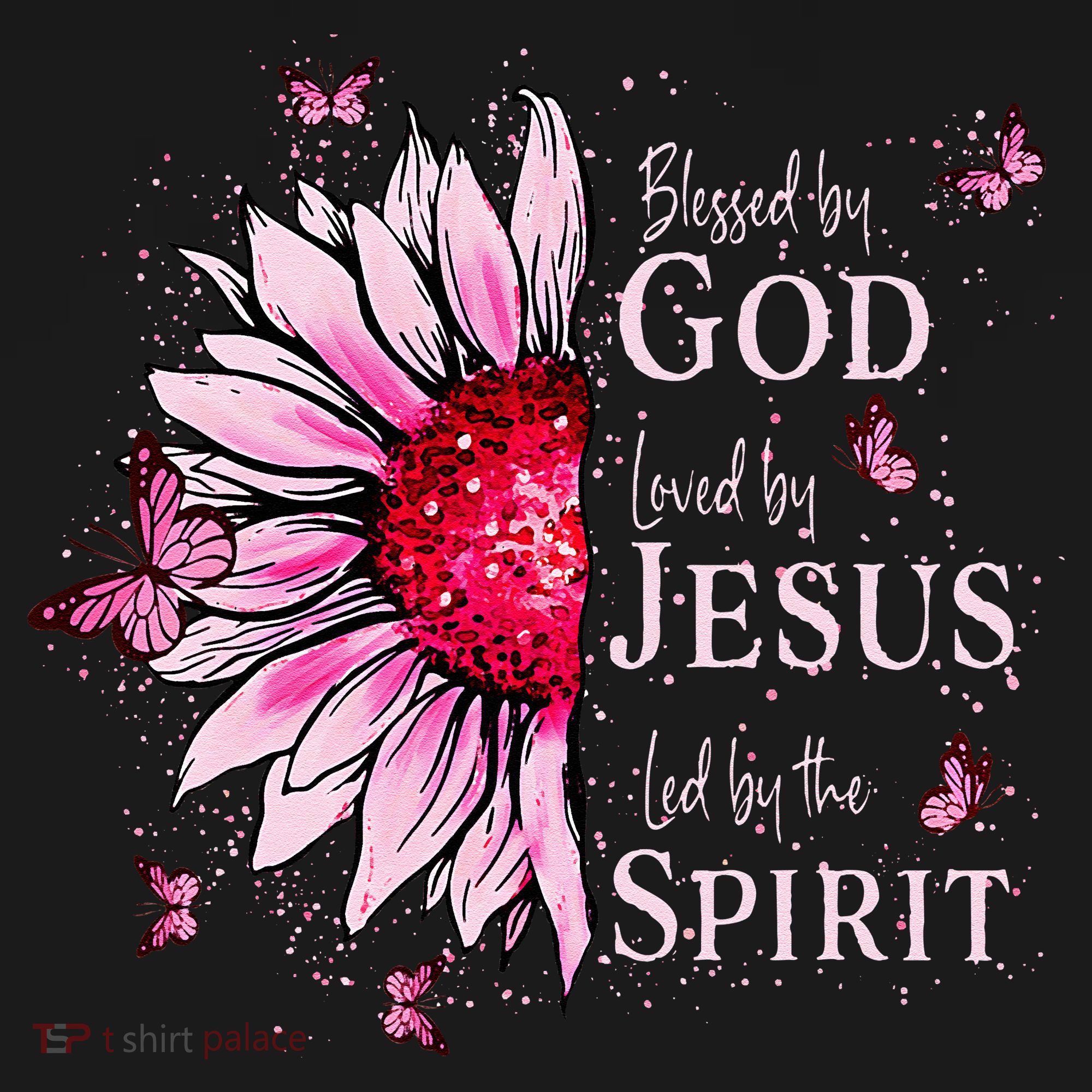 Blessed By God Loved By Jesus Sunflower  Coaster